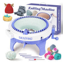 SENTRO 48-Needle Knitting Machine - Versatile Circular Knitting Loom Machine for Adults, Perfect for Crocheting and Knitting Projects - Ideal for