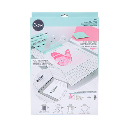Sizzix Stencil & Stamp Craft Tool for Cardmaking, Mulitcolour, One Size 1