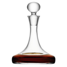 LSA International Bar Ships Decanter 1 Litre Clear| 1 Unit | Mouthblown and Handmade Glass | BR32