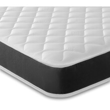 Starlight Beds Midnight Cooltouch Sprung Hybrid Single Memory Foam Mattress, Maximum Value, Soft Feel, Black. 18cm Deep. 3ft Single Mattress (90cm x