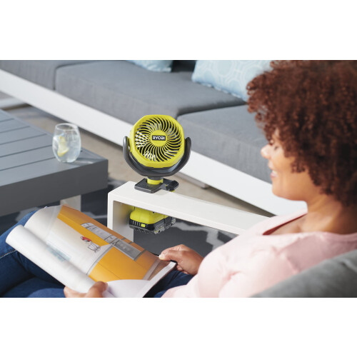 Ryobi Ryobi RCF18-0 18V ONE+ Cordless 10cm Clamp Fan (Bare Tool) Hyper Green 1