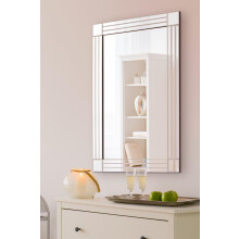 Silver Triple Bevelled Venetian Wall Mirror 3Ft X 2Ft (91cm X 61cm)