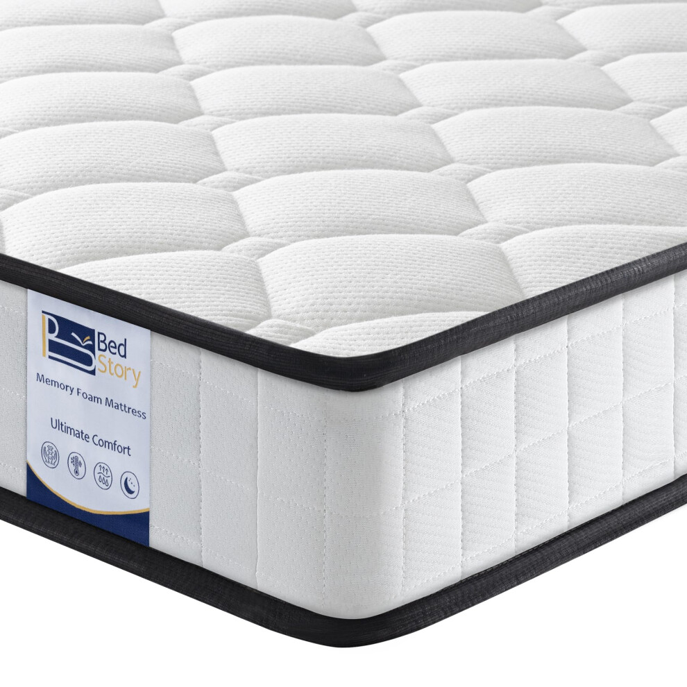 BedStory Single Mattress 90x190x14cm, Medium Firm Hybrid Mattress for Back Pain Relief-image-OPC-PGN8Q56-NEW