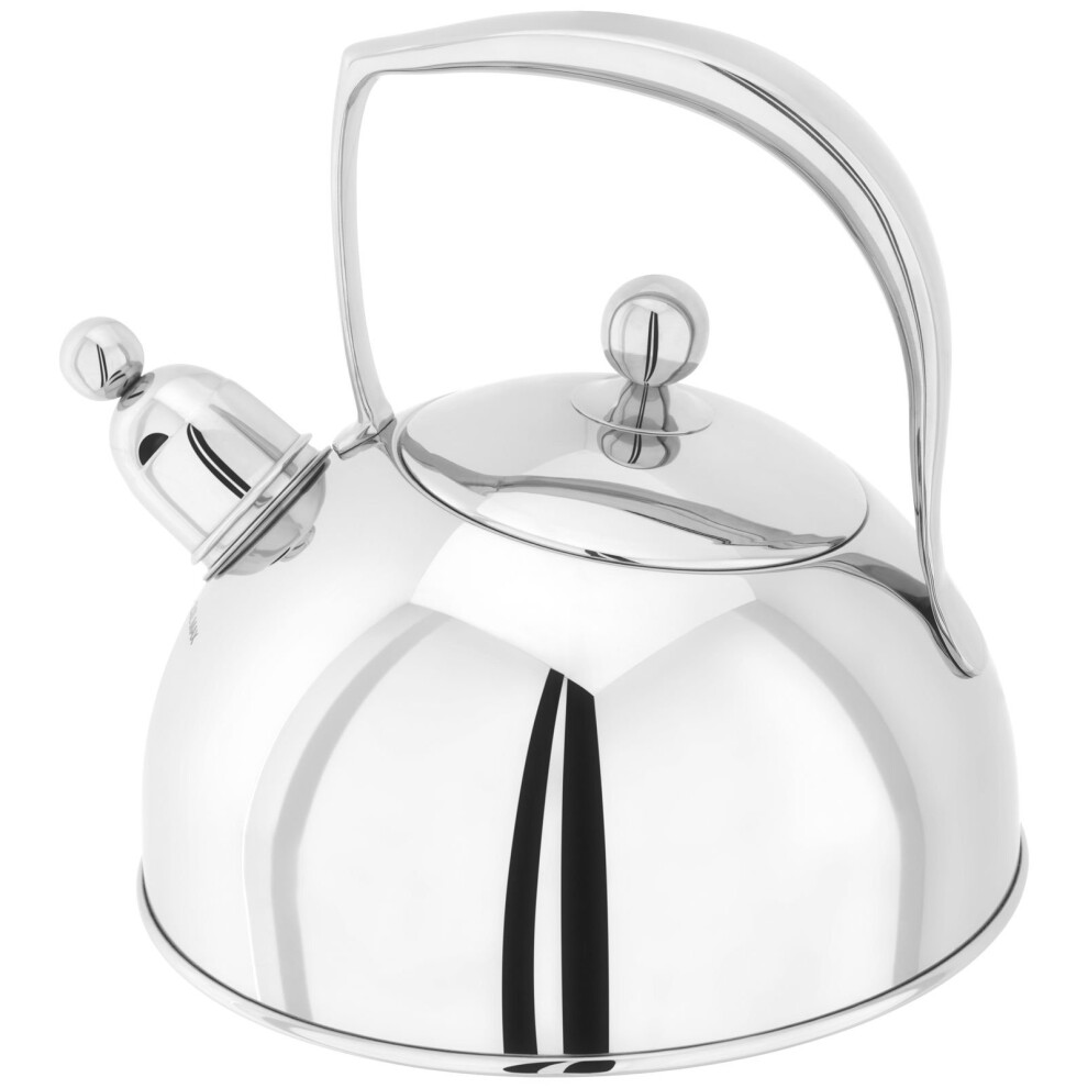 Stellar"Bresor" Stainless Steel Stove Top Whistling Kettle 2.0Ltr Suitable for AGA/Rayburn