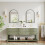 Dripex Dripex 50 x 75cm Arched Mirror, Arched Wall Mounted Mirror Home Decorative Bathroom Bedroom Living Room Dressing, Black 4
