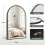Dripex Dripex 50 x 75cm Arched Mirror, Arched Wall Mounted Mirror Home Decorative Bathroom Bedroom Living Room Dressing, Black 2