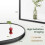 Dripex Dripex 50 x 75cm Arched Mirror, Arched Wall Mounted Mirror Home Decorative Bathroom Bedroom Living Room Dressing, Black 3