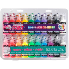 I Love To Create Tulip Dimensional Fabric Paint Set, Multi-Colour, 22 ml (Pack of 20)