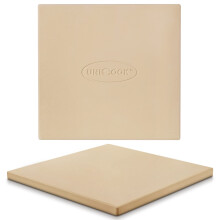 Unicook Square Pizza Stone 30.5cm, Heavy Duty Ceramic Baking Stone for Oven, BBQ and Grill, Ideal for Making Crisp Crust Pizza, Bread, Cookies and