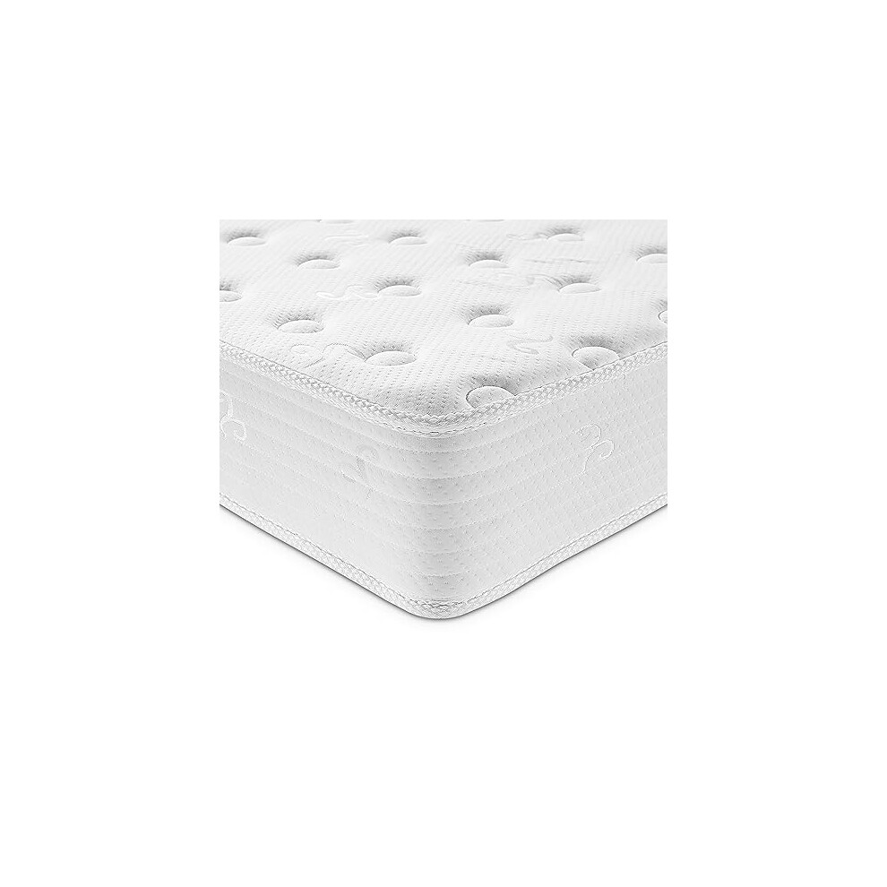 Good Nite Single Mattress Pocket Spring With Memory Foam Medium Firm Mattress Breathable Fabric Fire Resistant 8In Deep Single 90X190x20cm