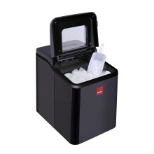Sensio Home Ice Cube Maker Countertop Machine 9 Ice Cubes in Minutes, 12KG of Ice in 24 Hours, Large & Small Ice, Self Cleaning, With Ice Basket &