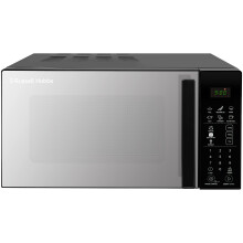 Russell Hobbs RHMT2004B 20 L 800 W Touch Control Digital Solo Microwave in Black with 10 Power Levels, 6 Auto Cook Menus, Defrost Control, Clock and