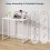 Dripex Dripex Folding Desk Foldable Small Computer Desk Writing Table for Small Place Easy Assembly, White 5