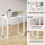 Dripex Dripex Folding Desk Foldable Small Computer Desk Writing Table for Small Place Easy Assembly, White 4