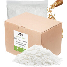 Soy Wax Flakes 5KG, BOYUJK Premium Natural Candle Wax, 100% Soy Wax for Candle Making from Organic Farm, No additives, Harmless and Pure
