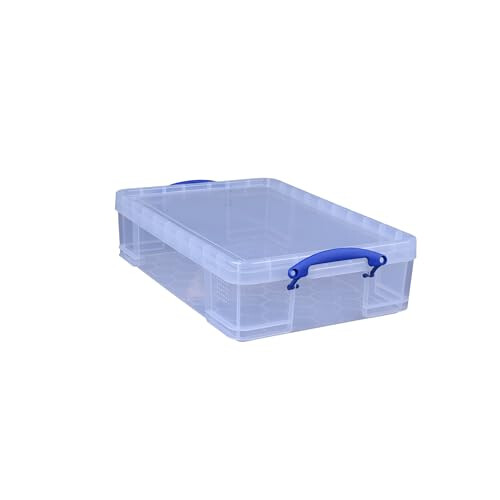 Really Useful Really Useful Box Plastic Storage 24.5 Litre Clear (Pack Of 4) 1