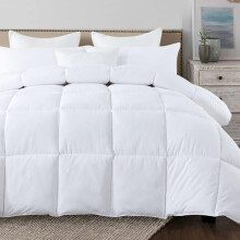 SUFUEE King Size Duvet, 4.5 Tog Luxurious Wool Duvet, Fresh Ideas Washable Australian Wool Filled Quilt, 230T Soft Fabric Shell (King Size: 220x230cm)