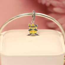 S925 sterling silver Halloween Horror Luminous Castle Pandora Style