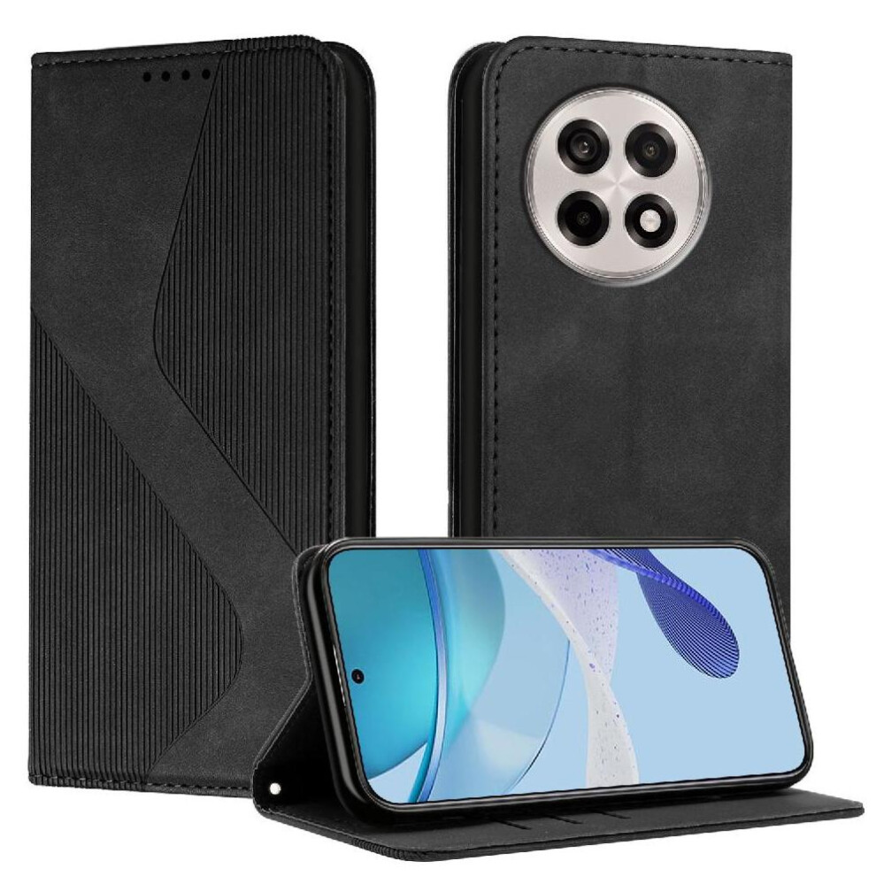 (Black) Case For Oneplus 13R Wallet Kickstand Card Slots Holder Pu Leather Folio Flip Magnetic Black 764544142885