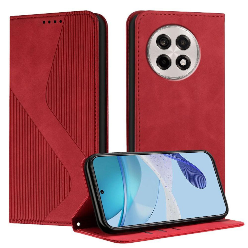 (Red) Case For Oneplus 13R Wallet Kickstand Card Slots Holder Pu Leather Folio Flip Magnetic Red 764544142892