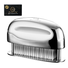 Meat Tenderizer Tool, Ultra Sharp Needle Blades 100% Stainless-Steel, Heavy-Duty Kitchen Gadgets, Hand Held Meat Tenderizer Needle Tool, Cooking