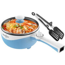 Audecook Hot Pot Electric,Mini Electric Skillet Portable Nonstick Saut? Pan with Power Adjustment, Rapid Ramen Cooker Travel Multicooker Electric Pot