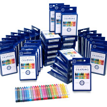 Color Swell Crayons Bulk Packs - 36 Boxes of 24 Vibrant Colored Crayons of Teacher Quality Durable Classroom Pack for Kids Students Party Favors