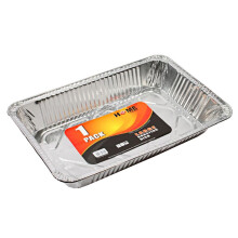Best House Extra Large Aluminium Foil Baking Trays - Foil Tray for Food Storage, Baking, Roasting (L 52.5 x W 32.5 x H 7.9 cm) (Pack of 50 Trays)