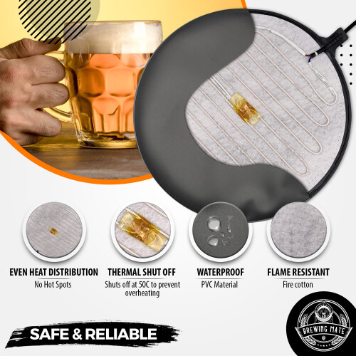 Brewing Mate Home Brew Heat Pad Mat (Thermostatic) 2