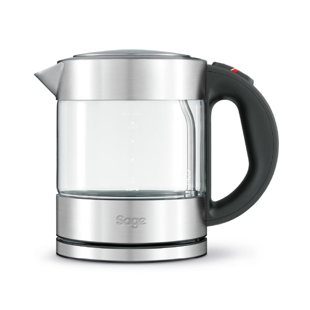 Sage - The Compact Kettle Pure - Quiet And Cordless Electric Kettle - Fast Boil, Brushed Stainless Steel