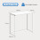 Dripex Dripex Compact Folding Desk No Assembly Required Computer Desk Folding Hobby Craft Table, White 2