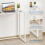 Dripex Dripex Compact Folding Desk No Assembly Required Computer Desk Folding Hobby Craft Table, White 5