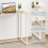 Dripex Dripex Compact Folding Desk No Assembly Required Computer Desk Folding Hobby Craft Table, Oak 5