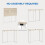 Dripex Dripex Compact Folding Desk No Assembly Required Computer Desk Folding Hobby Craft Table, Oak 4