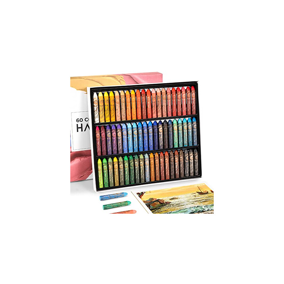 Paul Rubens Oil Pastels, 60 Colors Artist Soft Oil Pastels Vibrant And Creamy, Art Supplies For Artists, Beginners, Students, Art Painting Drawing
