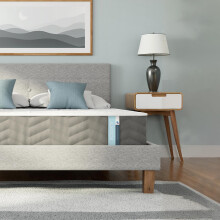 Summerby Sleep Single Three Zone Memory Foam and Coil Spring Hybrid Mattress For Single Bed, Size 90 x 190cm, White