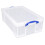 Really Useful Really Useful Box Plastic Storage 50 Litre Clear (Pack Of 2) 2