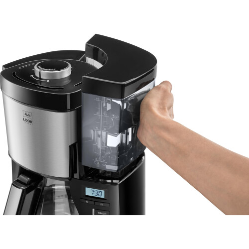 Melitta Melitta Filter Coffee Machine, Look V Timer Model, Model Number 1025-08, Stainless Steel, Black 2