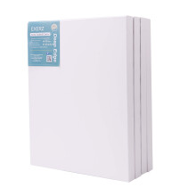 EXERZ 40x50cm Canvas Deep Edge 4pk Artist Framed 3.8cm Thick 380GSM Pre-Stretched 100% Cotton/Blank/Triple Primed/Acid Free/Medium Grain//Acrylic, Oil