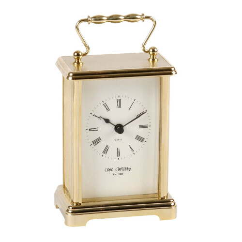 WIDDOP and Co. Widdop Brass Effect Carriage Clock