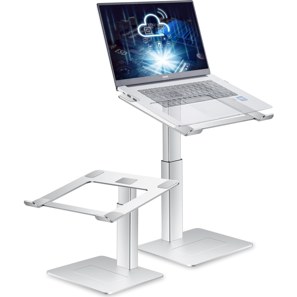 Supamir Adjustable Laptop Stand For Desk, Dj Laptop Riser, Standing Desk Converter, Support Working On Computer Sitting/Standing, Compatible With 5051219243073