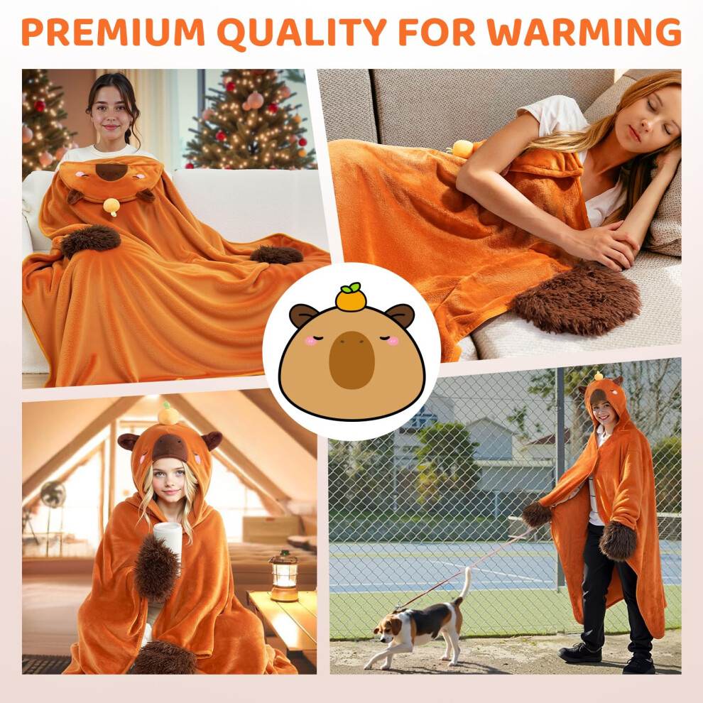 Couple Unisex Hoodie Blanket Oversize Ultra Plush Sherpa Giant Hooded Sweatshirt | UK
