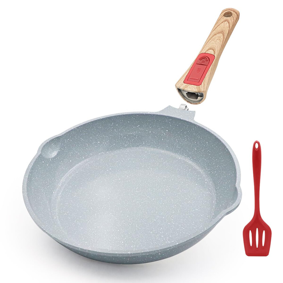 AIKENBBKK Nonstick Ceramic Deep Frying Pan, 28cm Healthy Frying Pan Skillet with Removable Handle, Oven& Dishwasher Safe, PFAS PFOA & PTFE Free(Blue)-image-OPC-PGN8X9K-NEW