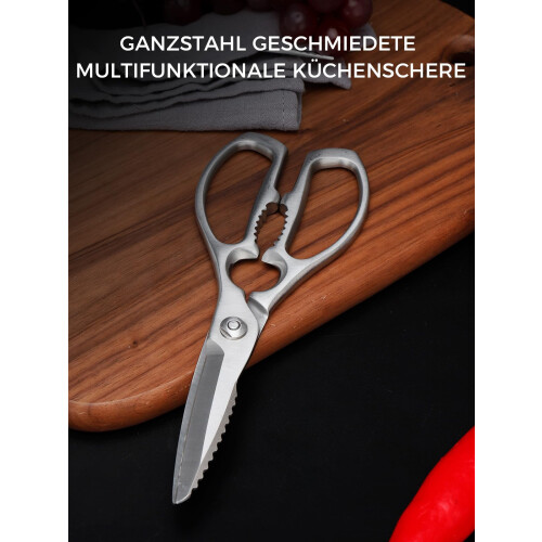 Simcoker Heavy Duty Kitchen Scissors, Cooking Scissors for Kitchen Use, Meat Scissors Kitchen, Sharp Kitchen Shears, Multipurpose Poultry Shears for 2