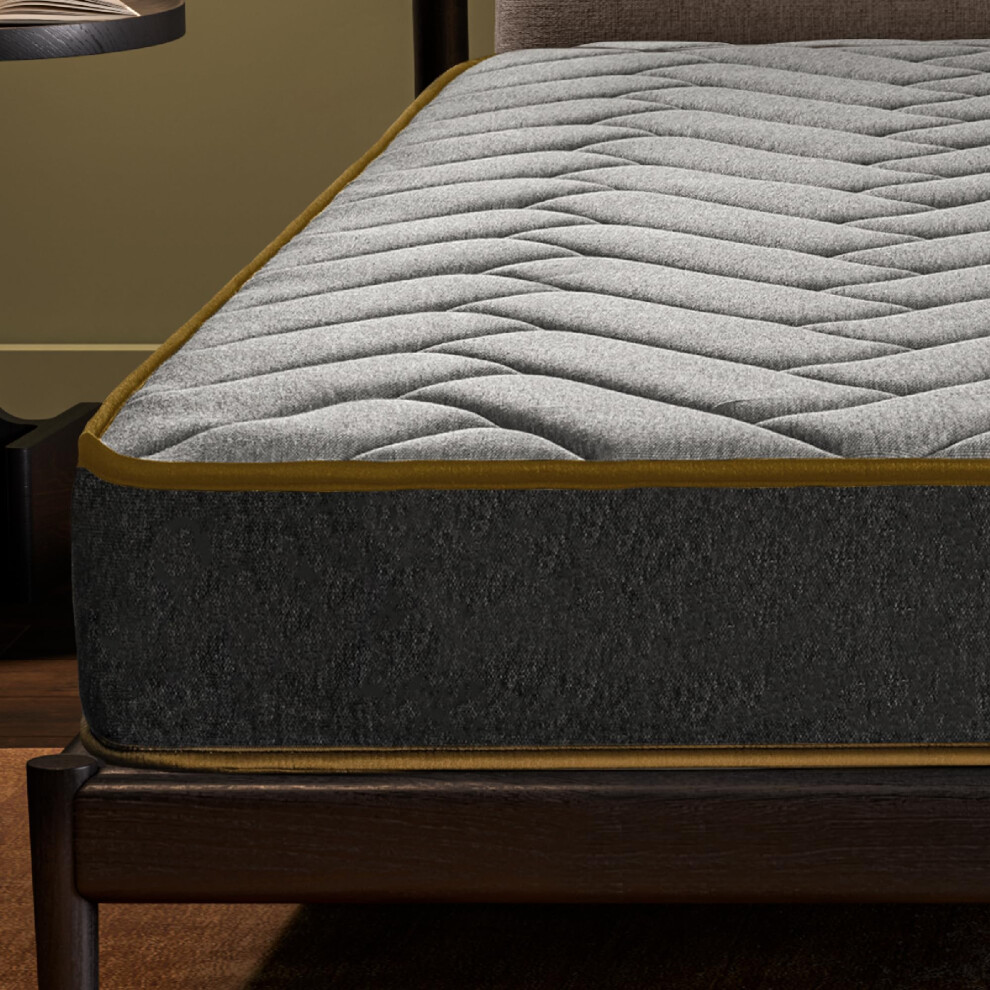 naturalex 3ft Single Mattress Memory Foam Mattress 6 Inch Deep Plush Mattress (90x190cm) Fire Retardant Skin Friendly, The Cotswold-image-OPC-PGN8XP6-NEW