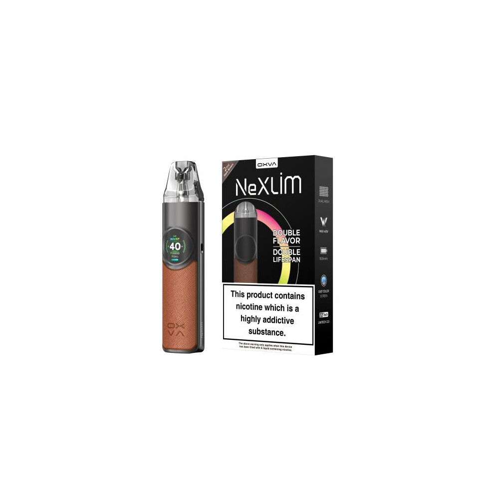 Oxva Dark/Brown ( Brown) Nexlim Pod Kit Vape - 1500Mah - 2Ml