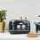 Haden Haden Jersey Steel Blue Toaster 4 Slice ? Dual Control With Adjustable Browning Controls - Self Centring Function - Reheat And Defrost Functions ? 5
