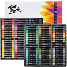 MONT MARTE Oil Pastels Signature 120pc, 120 Assorted Colors, Vibrant Oil Pastel Set, Great Blending and Layering, Ideal for Art, Craft, Coloring and