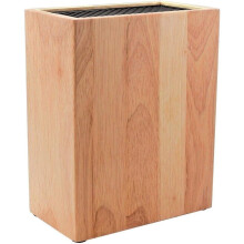 Rockingham Forge Upright Rubberwood Universal Knife Block, 20 Slots for Knives up to 20cm Blade Length, 27cm