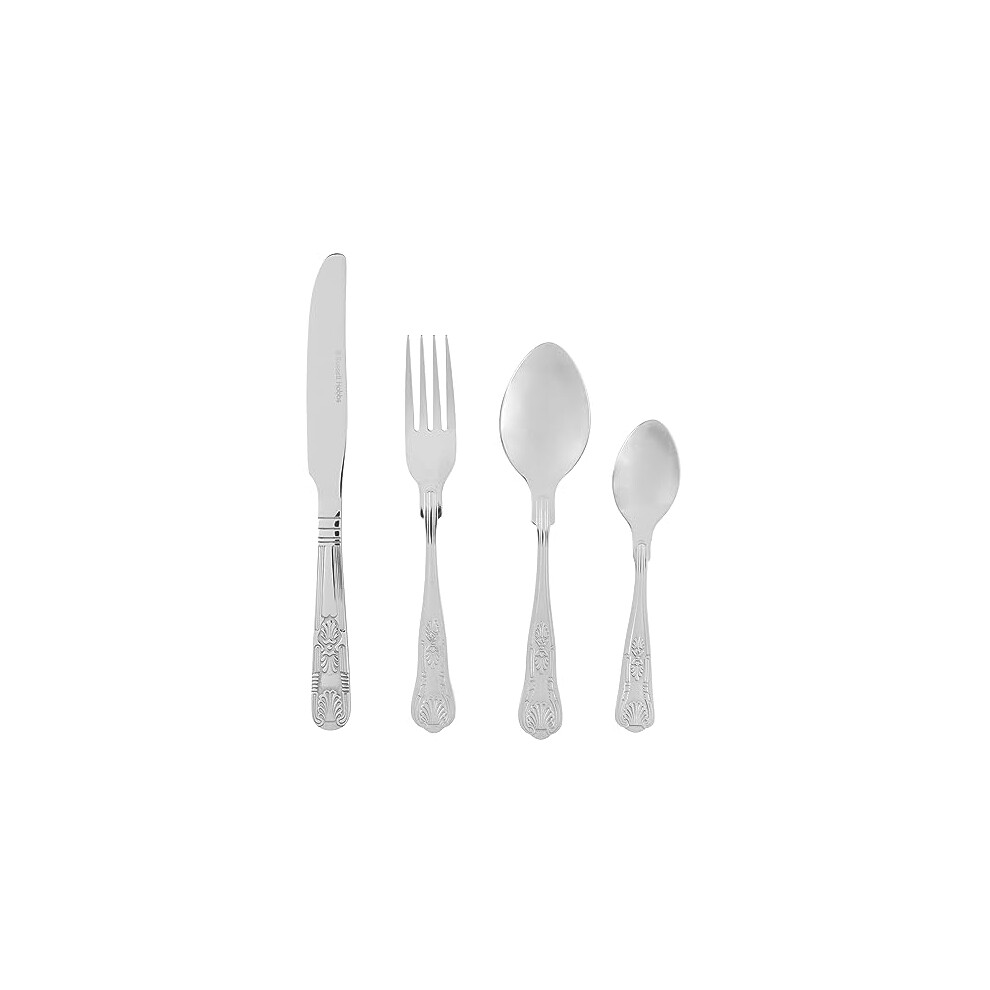 Russell Hobbs RH02850EU7 Verona Cutlery Set ? 24 Piece, 18/10 Stainless Steel, 6 Place Settings, Includes, Forks, Knives, Tablespoons, Teaspoons,
